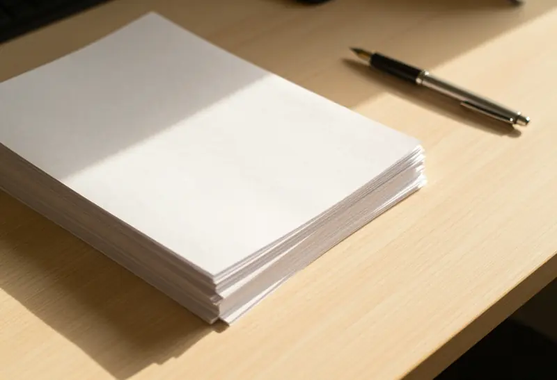 Mesa de despacho con documentos ordenados